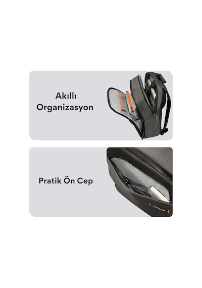 Samsonite CC8-19-005 15.6" Network 3 Notebook Sırt Çantası  Siyah
