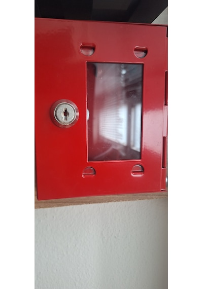 Emniyet Kilidi Kutusu 616116/fı, Yxgxd 150x120x32mm, Kırmızı