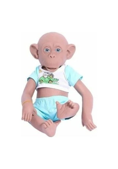 Asya Oyuncak Maymun 35 Cm Elf23301-mavi
