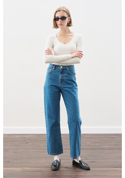 Manuka Straıght Ankle Jean Pantolon Mavi Mavi