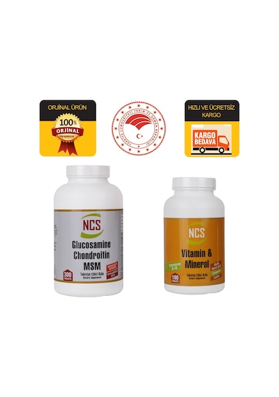 Ncs Multivitamin 180 Tablet + Ncs Glucosamine Chondroitin Msm 300 Tablet