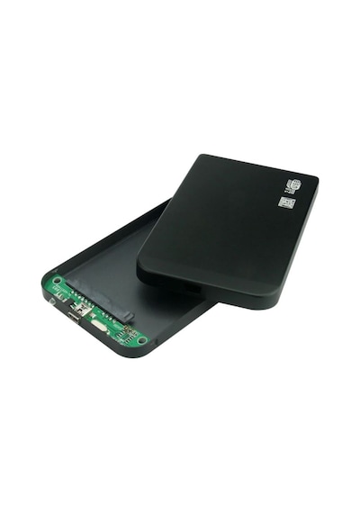 2.5'' inç Sata Plastik Hdd Kutusu Harddisk Kutu Usb 2.0 DD-110 Siyah