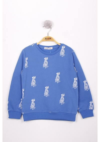 Toontoy Kids Toontoy Erkek Çocuk Köpek Baskılı Sweatshirt Saks