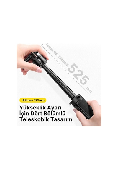 Ulanzi Mt-74 Go-quick Iı 52 Cm Manyetik Aksiyon Kamera Tripodu Uzatma Çubuğu - T045gbb1