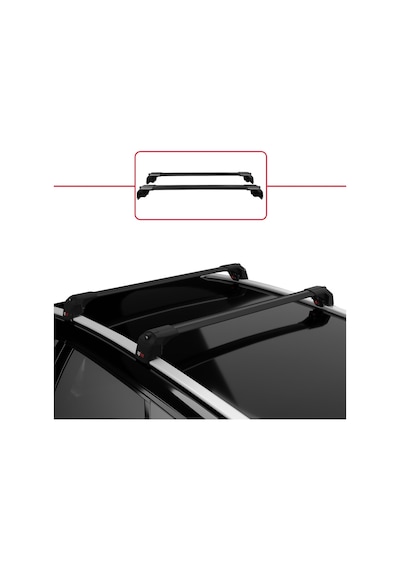 Jeep Grand Cherokee Wk2 2011-2021 Arası İle Uyumlu Ace-2 Ara Atkı Tavan Barı Siyah