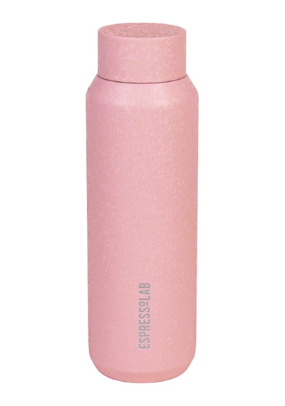 Pembe Mat Dokulu Paslanmaz Çelik Matara 550 ML Kapaklı No:99