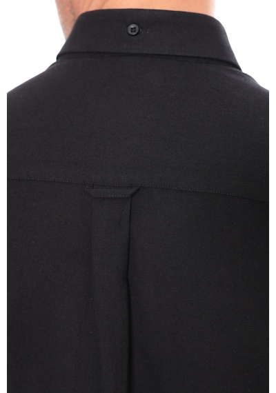 Slim Fit Uzun Kol Yaka Düğmeli Nefes Alan Keten Hediye Kutulu Erkek Gömlek Fs-004548 - Siyah-3231 Slim Fit Uzun Kol Yaka Düğmeli Nefes Alan Keten Hediye Kutulu Erkek Gömlek Fs-004548 - Siyah-3231