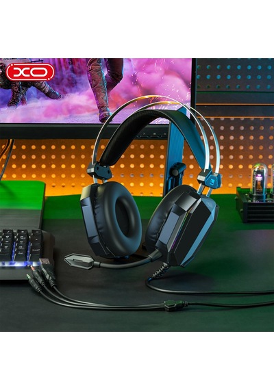 Ge07 Rgb Işıklı Mikrofonlu Oyuncu Kulaklığı - 2.1m Kablolu Profesyonel Gamer Kulaklık