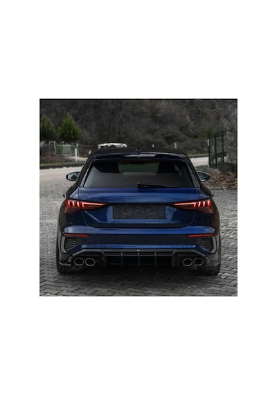 Audi A3 S-line Sportback 2020-2024 Spoiler 8y Kasa Piano Black Bagaj Üstü Spoiler Eki