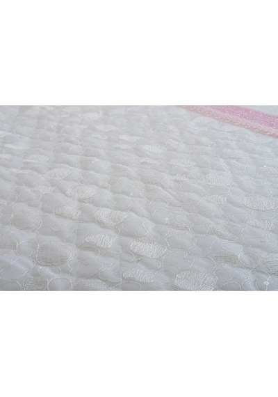 Gülfem Pamuk Baskılı Krem Pembe Yatak Örtüsü Çift Kş. 6 Parça 245x260 Cm 1450 Pembe
