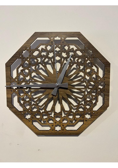 DUVAR SAATİ - 0004 Kahverengi