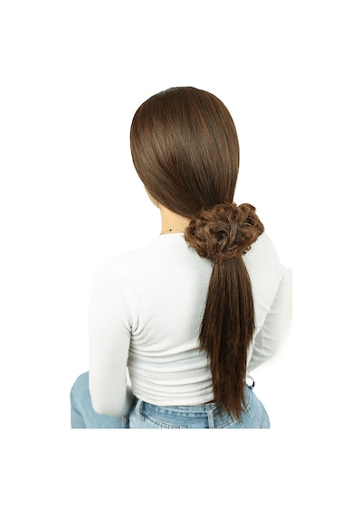 Yoğun Saçlı Lastikli Topuz Toka / Karamel - Mydr-462398 Çok Renkli