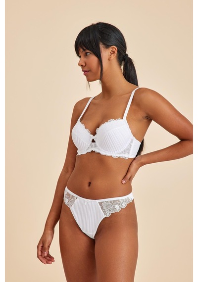 Amarelle Paris Ekru Dantelli String Külot Ekru
