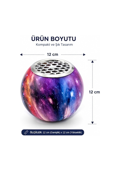 Deniz Ve Okyanus Temalı Projektör Gece Lambası, Müzikli Hoparlörlü Renkli Led Yansıtıcı, Uzaktan Kumandalı Dö Diğer