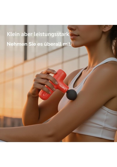 Heychy Mini Masaj Tabancası, Kas Gevşetme İçin 4 Ataşmanlı Ve 5 Seviyeli Elektrikli Fasya Masaj Aleti, Boyun, Sırt, Omuzlar, Bacaklar İçin, Erkekler Kadınlar İçin Hediye Kırmızı Heychy Mini Masaj Tabancası, Kas Gevşetme İçin 4 Ataşmanlı Ve 5 Seviyeli Elektrikli Fasya Masaj Aleti, Boyun, Sırt, Omuzlar, Bacaklar İçin, Erkekler Kadınlar İçin Hediye Kırmızı
