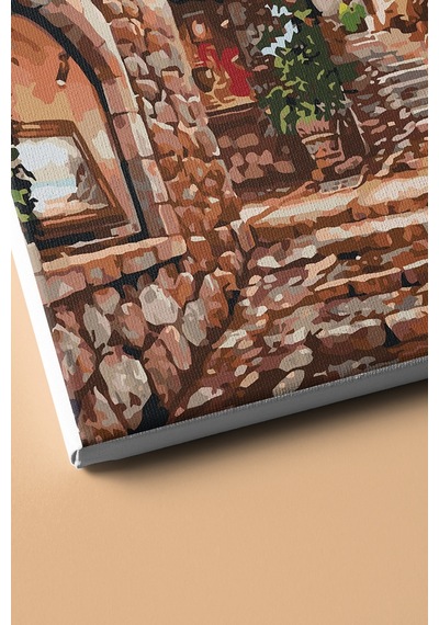 Webstyle Sayılarla Boyama Seti Kasnaklı Italyan Sokağı 40 X 50 Cm