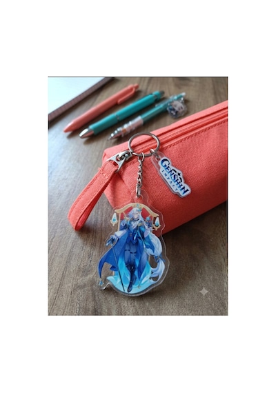 Owl Bag Genshin Impact Neuvilletde Desenli Acrylic Anahtarlık Çanta Süsü Mıx