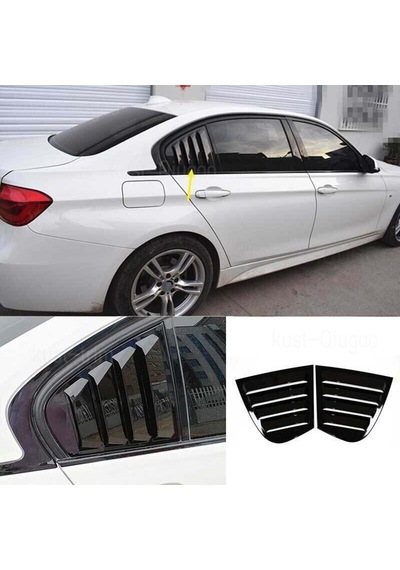 Bmw F30 Arka Kelebek Cam Vizörü Parlak Siyah Kelebek Cam Kaplama