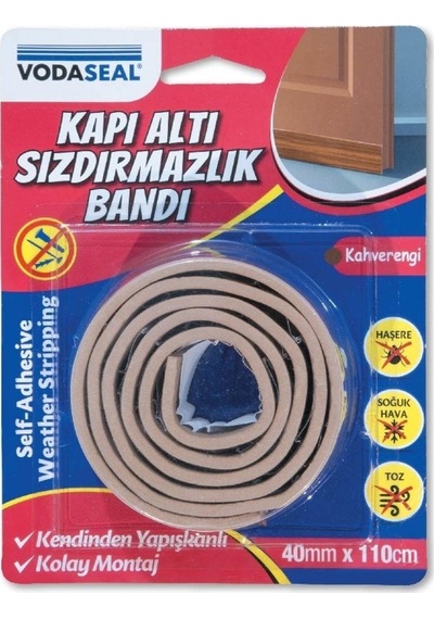 Vodaseal Kapı Altı Sızdırmazlık Bandı 40Mm X 110Cm Kahverengi