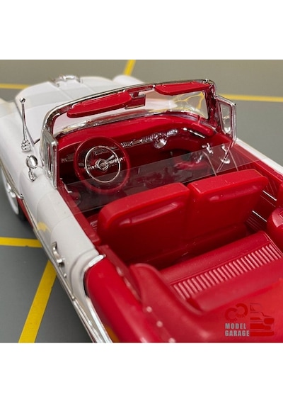 Oldsmobile Super 88 1955 1/24 Ölçek C&c Model Garage Diecast Metal Model Araba