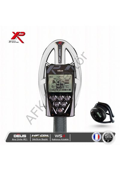 Xp Deus Rc Ana Üniteli 24x13 Cm Hf Başlıklı Ws4 Kablosuz Kulaklıklı Metal Dedektörü