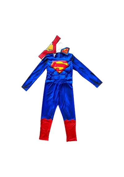 Superman Kaslı Kostüm 4-6 Mavi