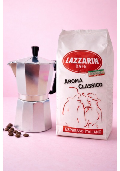 Retro Moka Pot Moka Pod Ve Lazzini Çekirdek Kahve Set