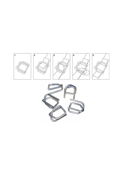 Plastik Çember Bukle Tel Toka 25 Mm