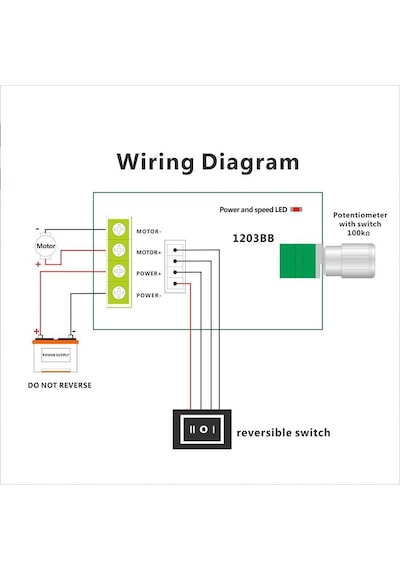 İleri Geri Dc Motor Hız Kontrol Cihazı Pwm Dc 6v12v24v 3a