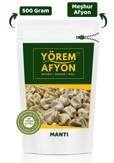 Yörem Afyon Meşhur Afyon'un El Emeği Bol Yumurtalı Yağsız Etsiz Odun Ateşinde Kızartılmış Anne Mantısı 500gr.