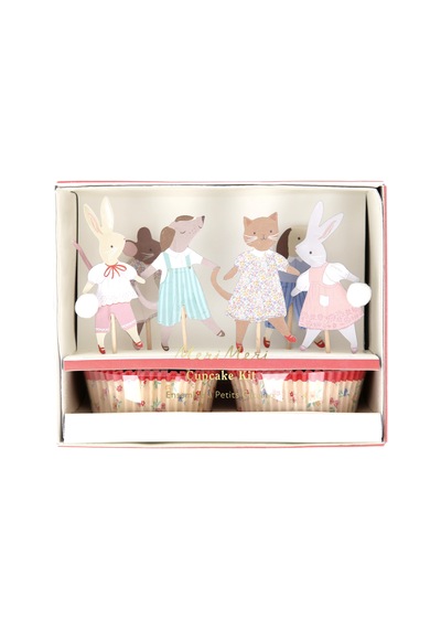 Meri Meri - Animal Friends Cupcake Kit - 24 Adet