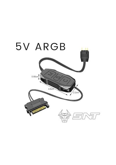Snt Energy Snt Ar-01 Argb Kontrolcü Controller Denetleyici 5v 3pin Sata Güç Beslemeli 1 Port