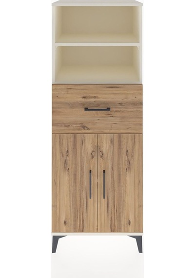 Hyperion Dolap 3 Raflı Tek Çekmeceli 2 Kapaklı 60x44x163 Aytaşı-çam Aytası