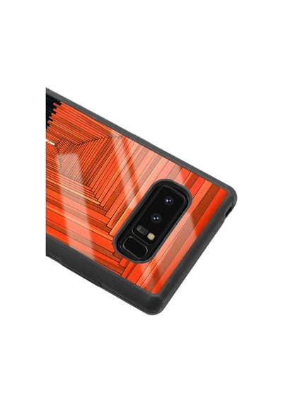 Samsung Uyumlu Note 8 Pastel Pencereler Tasarımlı Glossy Telefon Kılıfı Çok Renkli
