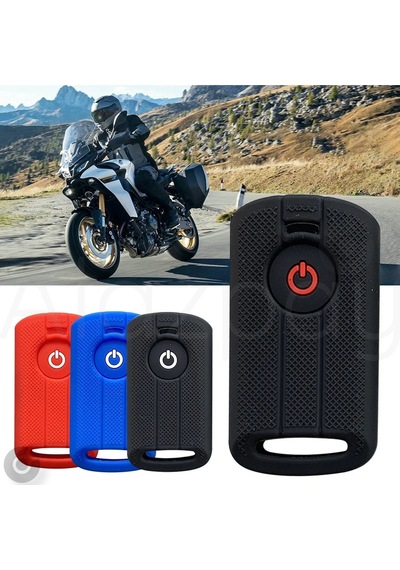 Yamaha Xmax 250 300 400 Tech Max 250 400 Silikon Desenli Anahtar Kılıfı Mavi 1 Adet