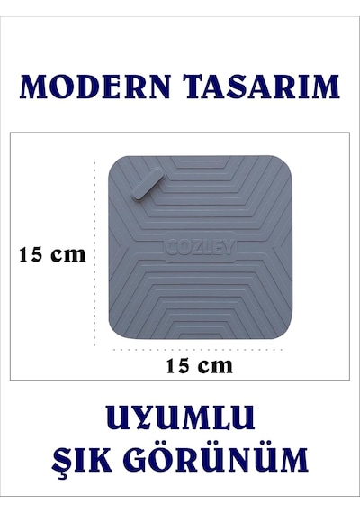 Koku Önleyici Gider Kapağı 5'li Paket Balkon Gider Kapağı Banyo Mutfak Lavabo Balkon Gider Tıka