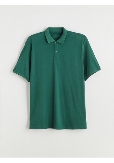 Lcwaıkıkı Classic Yeşil Büyük Beden Polo Yaka Pike Erkek Tişört