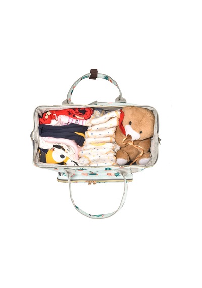 Lal Baby Baggage Bag Kaktüs Omuz Askılı Anne Bebek Bakım Çantası Beyaz