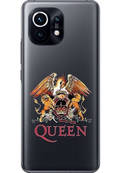 Xiaomi Mi 11 Uyumlu Şeffaf Kılıf Queen Tasarımlı