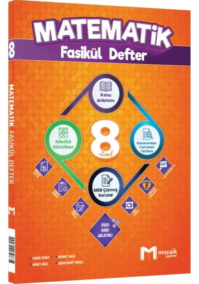 Mozaik Yayınları 8. Sınıf Matematik Fasikül Defter