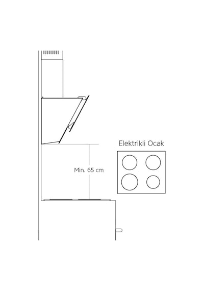 Simfer 8701 Duvar Tipi 60 CM Davlumbaz