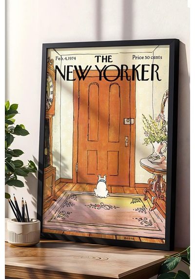 The New Yorker Çerçeveli Tablo February 4 1974