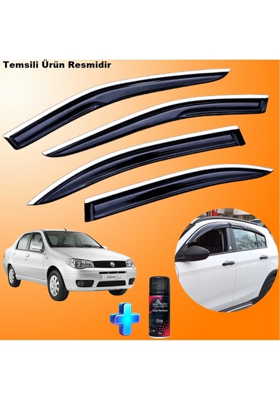 Fiat Albea Mügen Cam Rüzgarlığı Abs Nikelajlı Cam Rüzgarlığı Tüm Kasalar 4 Lü + Ebrayn 150 Ml Koku