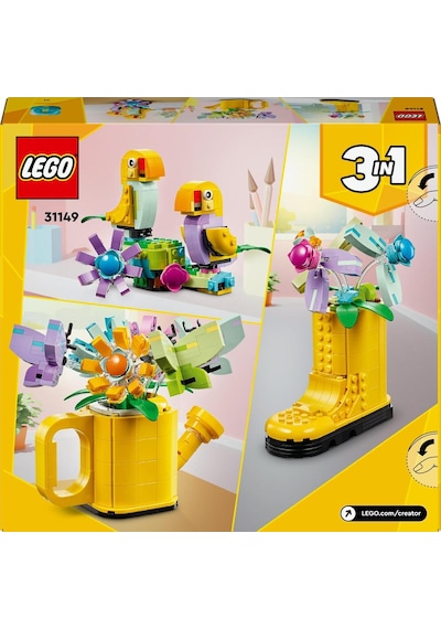 LEGO® Creator Sulama Kabında Çiçekler 31149 8+ Yaratıcı Oyuncak Yapım Seti - 420 Parça