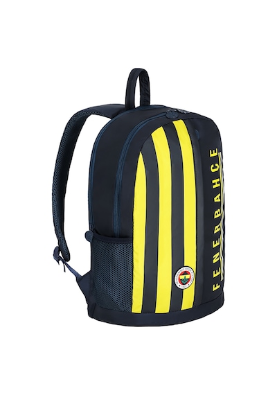 Fenerbahçe Lisanslı Amblemli Çubuklu Paraşüt Kumaş Okul Sırt Çantası 25701 Lacivert