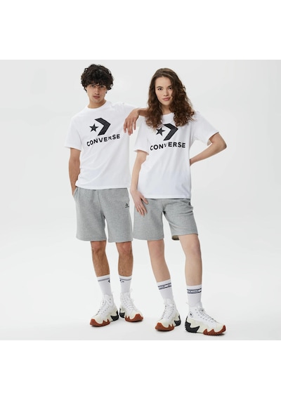 Converse Star Chevron Tee Cozy Moss Beyaz Unisex T-shirt