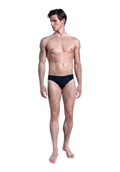 Doreanse Erkek Logo Baskılı Slip Mayo 3844-siyah