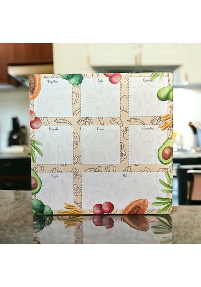 19.5x19.5cm 52 Yaprak Haftalık Planner - Kitchen Diğer