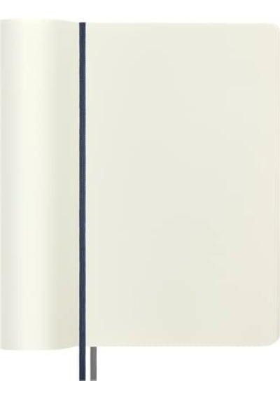 Moleskine Çizgisiz Kalin Safir Mavi Defter L Boy Yumuşak Kapak Expanded 103 Ivory