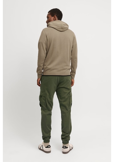 Jack & Jones Erkek Jpstkane Rahat Kalıp Kargo Pantolon 12268261 Haki Haki